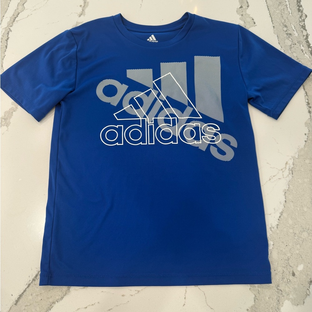 Adidas Kids Royal Blue Logo Tee Youth Small